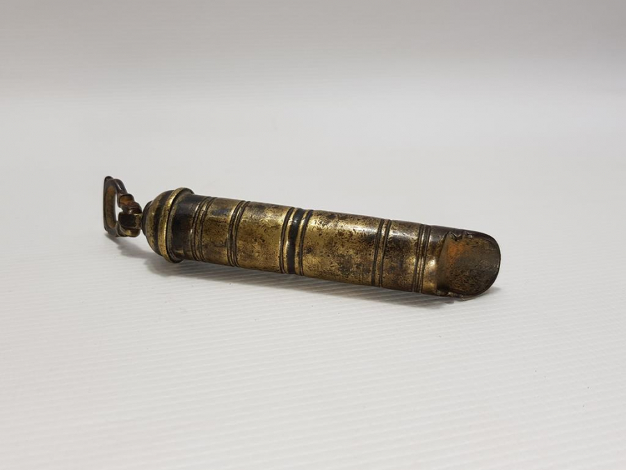 OSMANLI DÖNEMİ BRONZ BARUTLUK 