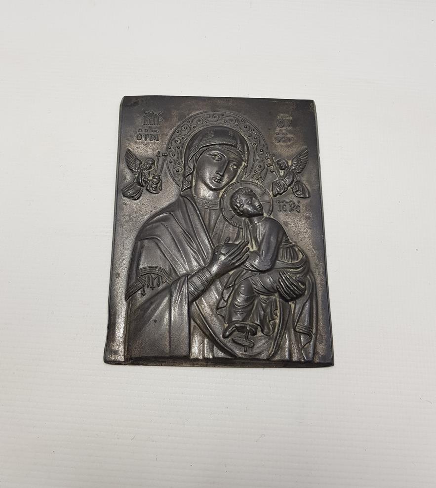 OSMANLI DÖNEMİ HZ MERYEM VE HZ İSA GÖRSELLİ İKONA