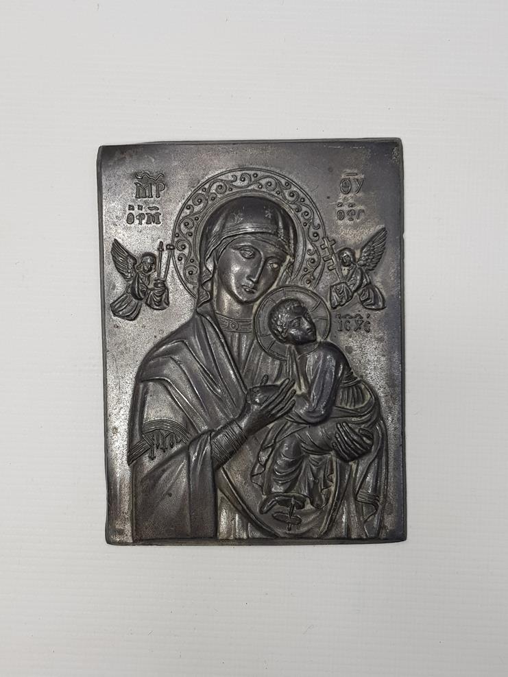 OSMANLI DÖNEMİ HZ MERYEM VE HZ İSA GÖRSELLİ İKONA