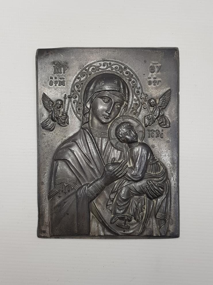 OSMANLI DÖNEMİ HZ MERYEM VE HZ İSA GÖRSELLİ İKONA