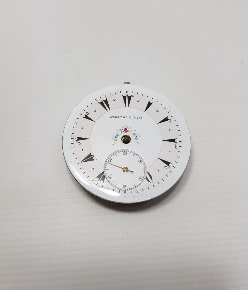 OSMANLI DÖNEMİ MÜZİK PAZARI KADRANLI CEP SAATİ