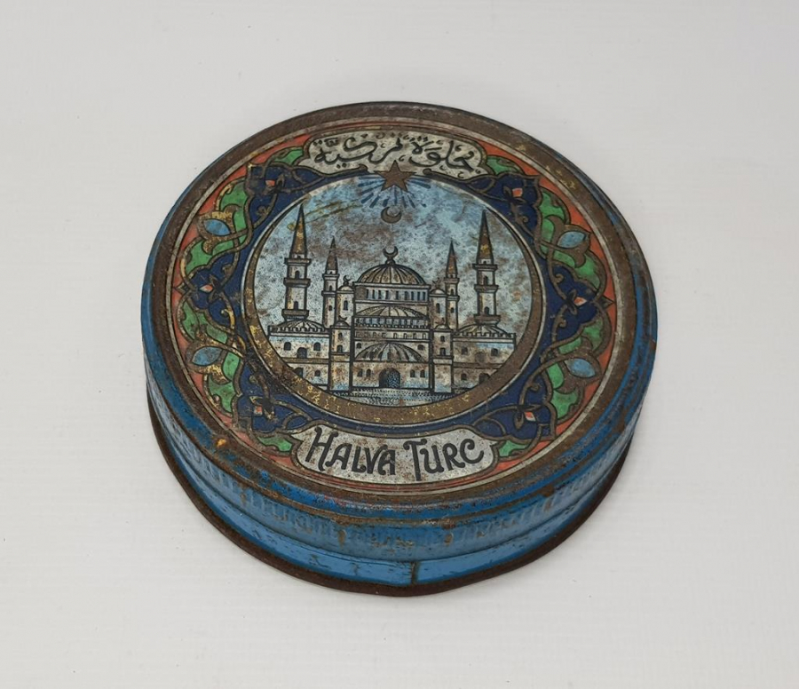 OSMANLI DÖNEMİ TÜRK HELVASI TENEKE KUTU