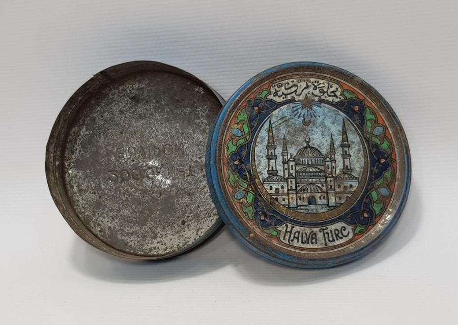 OSMANLI DÖNEMİ TÜRK HELVASI TENEKE KUTU