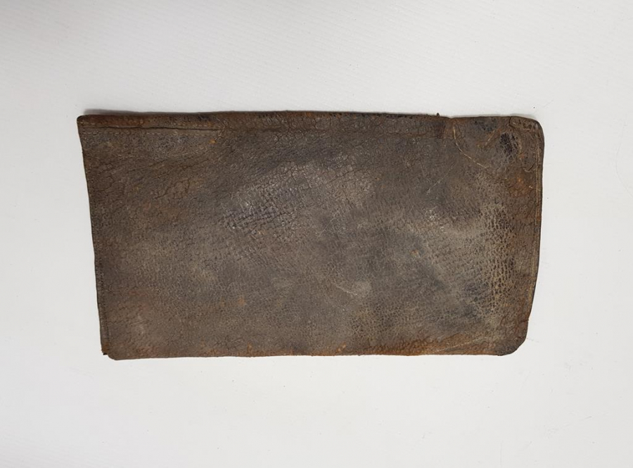 OSMANLICA VE FRANSIZCA UNION HAYAT SİGORTASI KUMPANYASI YAZILI DERİ CÜZDAN