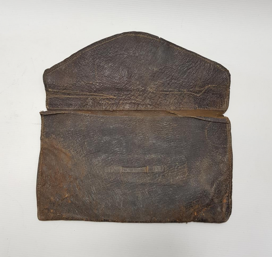 OSMANLICA VE FRANSIZCA UNION HAYAT SİGORTASI KUMPANYASI YAZILI DERİ CÜZDAN