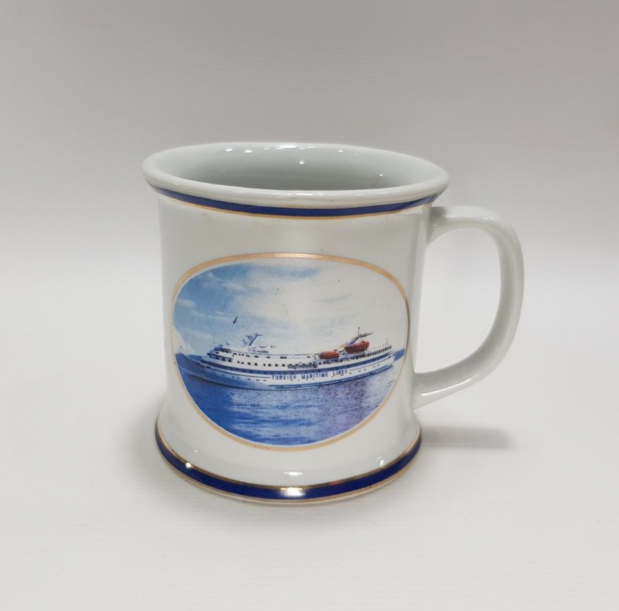 ŞİRKETİ HAYRİYE LOGOLU YILDIZ PORSELEN KULPLU BARDAK