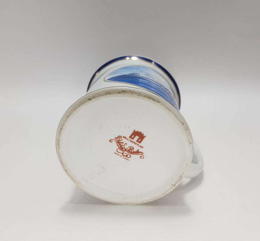 ŞİRKETİ HAYRİYE LOGOLU YILDIZ PORSELEN KULPLU BARDAK