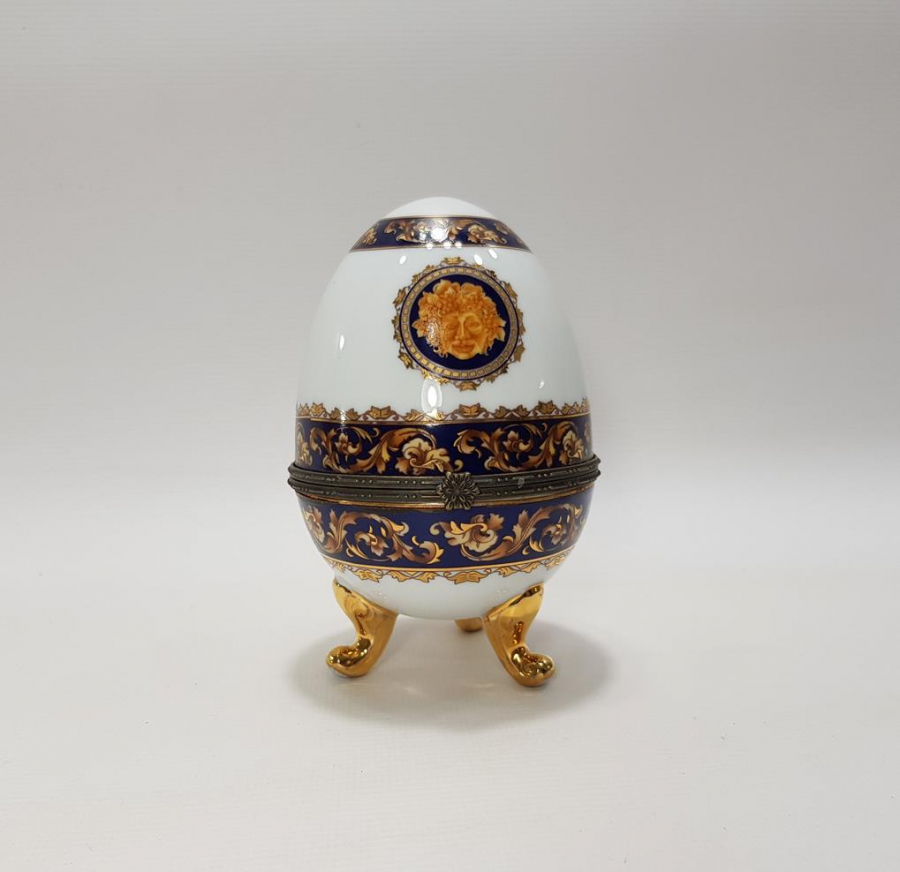 YUMURTA FORMLU PORSELEN MÜCEVHER KUTUSU