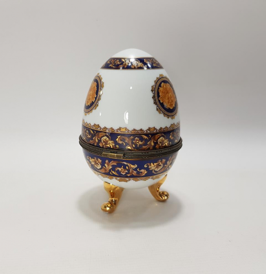 YUMURTA FORMLU PORSELEN MÜCEVHER KUTUSU