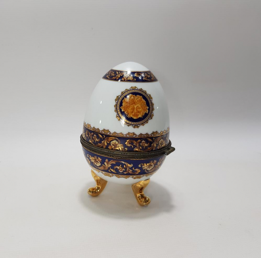 YUMURTA FORMLU PORSELEN MÜCEVHER KUTUSU