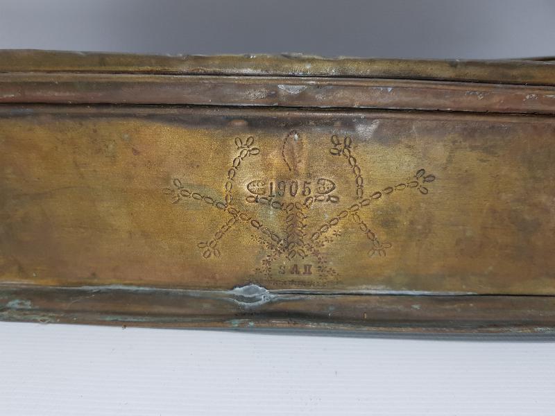 1905 TARİHLİ RUMCA YAZILI KAHVECİ KAHVE KUTUSU