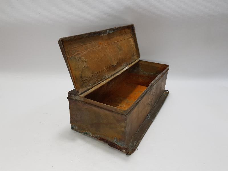 1905 TARİHLİ RUMCA YAZILI KAHVECİ KAHVE KUTUSU