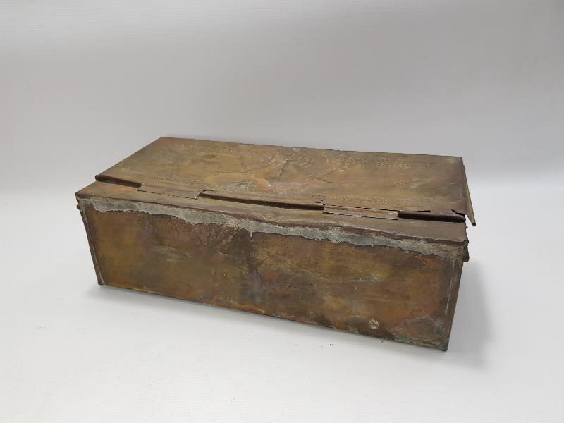 1905 TARİHLİ RUMCA YAZILI KAHVECİ KAHVE KUTUSU