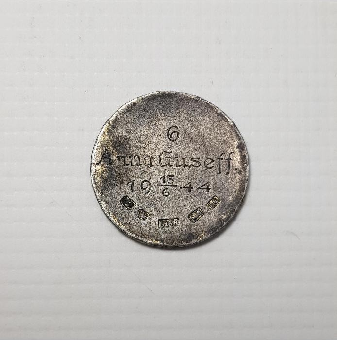 2. DÜNYA SAVAŞI DÖNEMİ 1944 TARİHLİ MİNELİ GÜMÜŞ KTM YAZILI ROZET