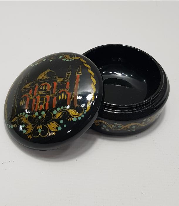 EL BOYAMA CAMİ GÖRSELLİ PAPIER MACHE KUTU