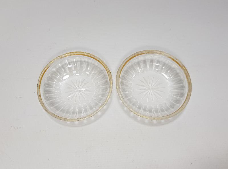 OSMANLI DÖNEMİ BİR ÇİFT BOHEM CAM HURMALIK 