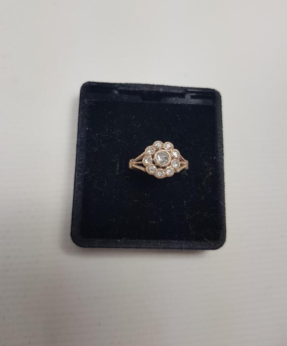 OSMANLI DÖNEMİ GÜL MODEL ELMAS YÜZÜK 