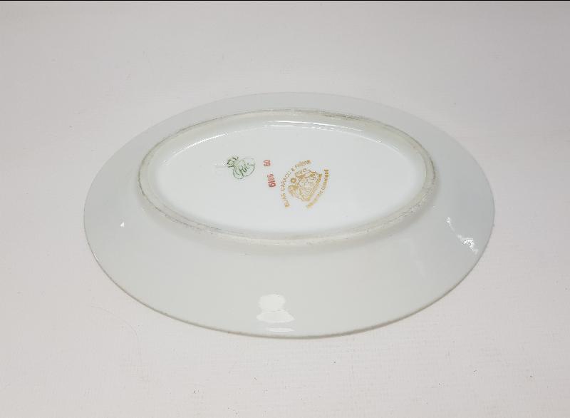 OSMANLI DÖNEMİ ÜNLÜ TÜCCAR ELIAS CARACO DAMGALI PORSELEN KAYIK TABAK