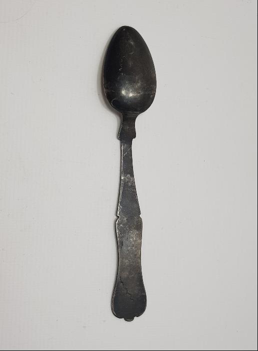 OSMANLI TUĞRALI, SAH DAMGALI VE ÇEŞNİLİ GÜMÜŞ TATLI KAŞIĞI 