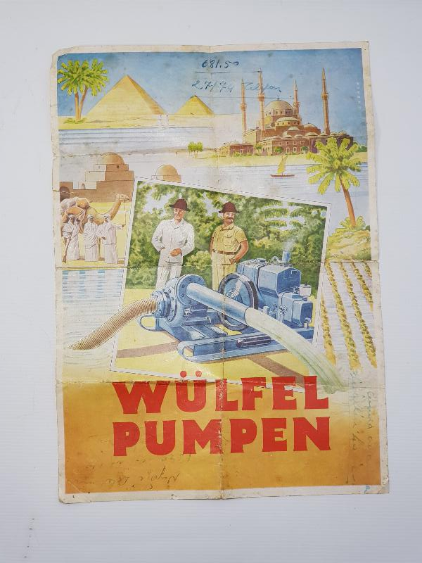 WÜLFEL MOTOPOMPLARI REKLAM AFİŞİ 