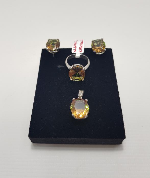 ZULTANİT TAŞLI GÜMÜŞ TAKI SETİ 