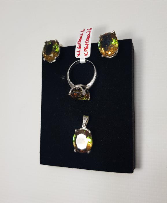 ZULTANİT TAŞLI GÜMÜŞ TAKI SETİ 