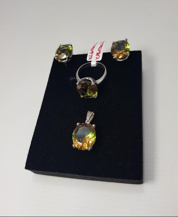 ZULTANİT TAŞLI GÜMÜŞ TAKI SETİ 