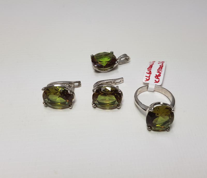 ZULTANİT TAŞLI GÜMÜŞ TAKI SETİ 