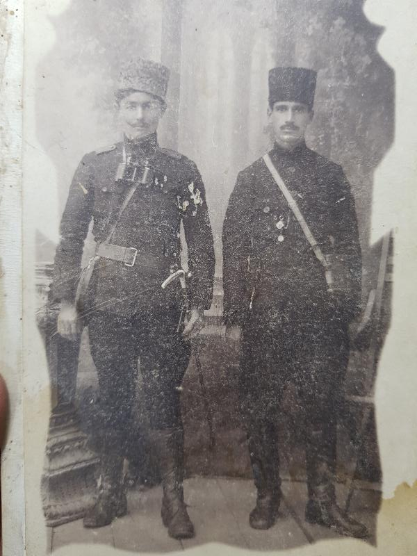 1. DÜNYA SAVAŞI DÖNEMİ HABERCİ OSMANLI SUBAYLARI KABİN FOTO