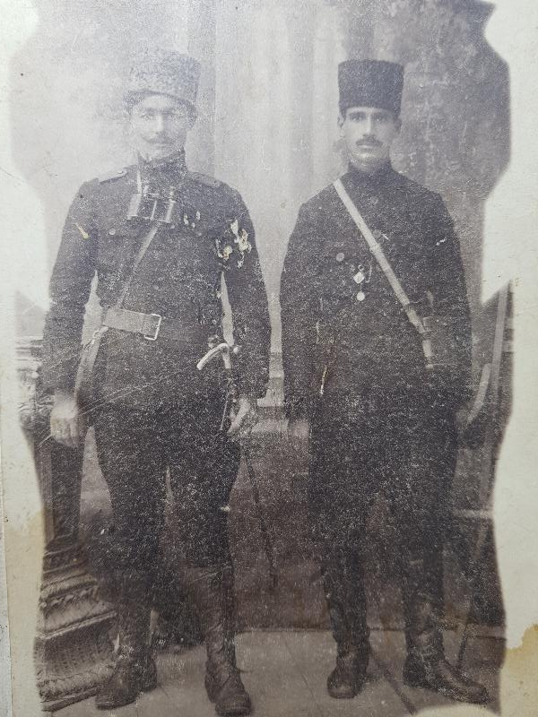 1. DÜNYA SAVAŞI DÖNEMİ HABERCİ OSMANLI SUBAYLARI KABİN FOTO