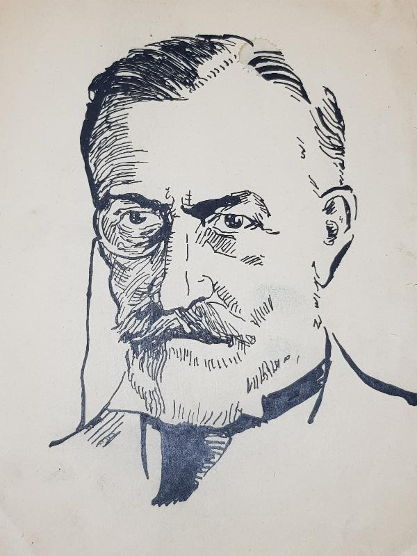 ÇİNİ MÜREKKEBİ PORTRE RESİM: ABDÜLHAK HAMİT TARHAN