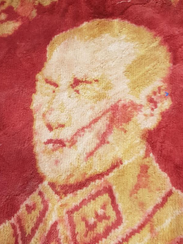 CUMHHURİYET İLK DÖNEM ATATÜRK RESİMLİ NADİR DUVAR HALISI