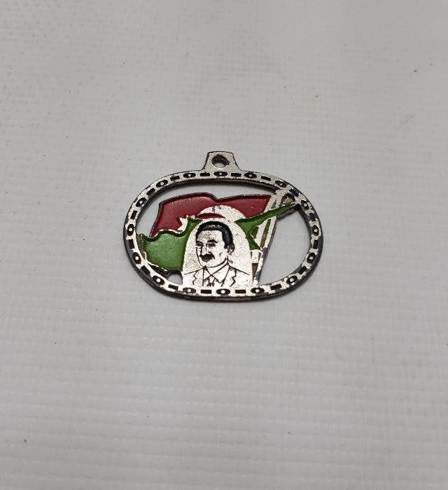 KIBRIS, BÜLENT ECEVİT VE TÜRK BAYRAĞI GÖRSELLİ KOLYE UCU 