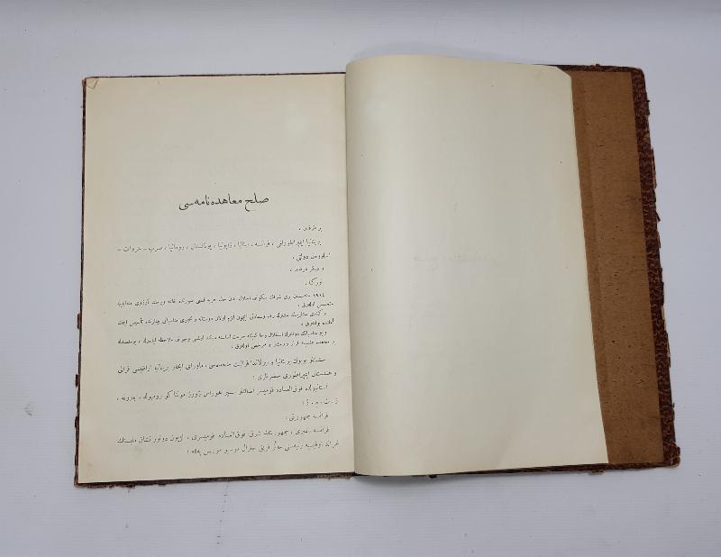 LOZAN BARIŞ ANLAŞMASININ TÜM MADDELERİNİN YAZILI OLDUĞU OSMANLICA NADİR KİTAP: LOZAN SULH MUAHEDENAMESİ