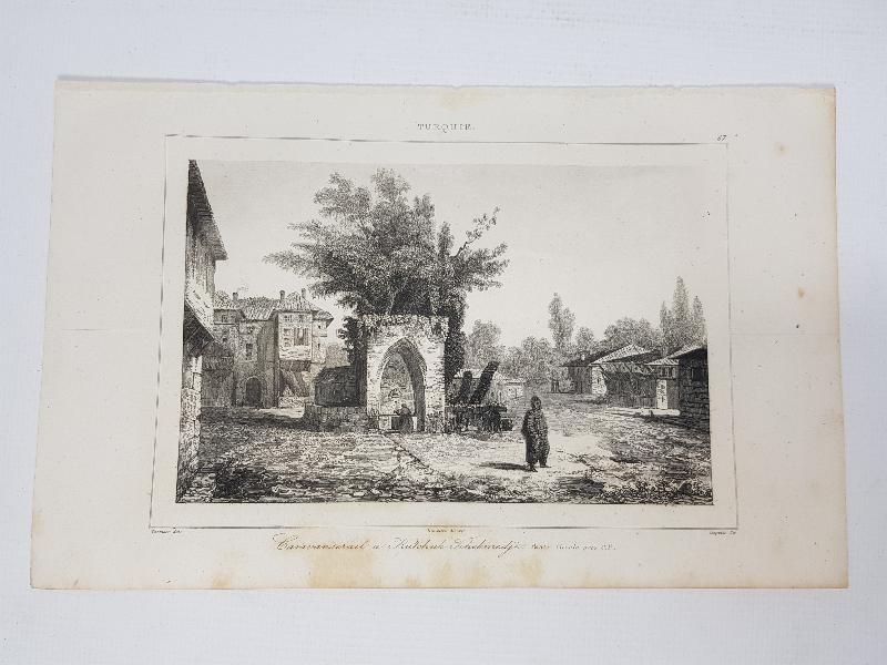 OSMANLI DÖNEMİ GRAVÜR: KÜÇÜKÇEKMECE KERVANSARAY