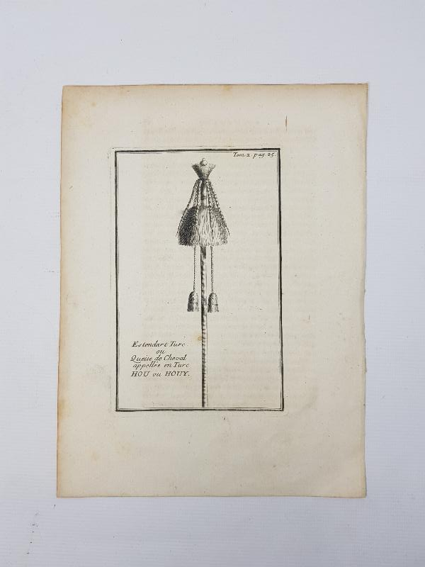 OSMANLI DÖNEMİ GRAVÜR: TEKKE İŞİ TUĞ