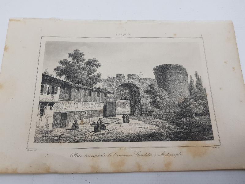 OSMANLI DÖNEMİ NADİR EDİRNE GRAVÜRÜ