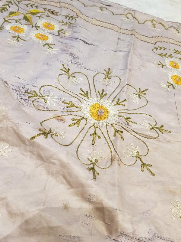 OSMANLI DÖNEMİ RUM İŞİ SUZANİ İŞÇİLİKLİ İPEK BOHÇA