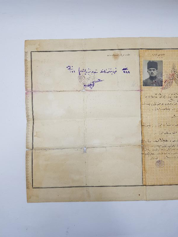 1. DÜNYA SAVAŞI DÖNEMİ 1918 TARİHLİ OSMANLI SUBAY KÜNYESİ 