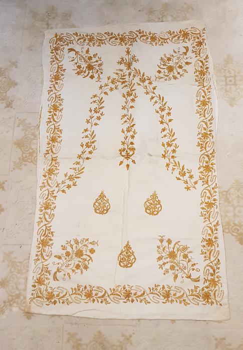 OSMANLI DÖNEMİ SUZENİ İŞÇİLİKLİ SECCADE