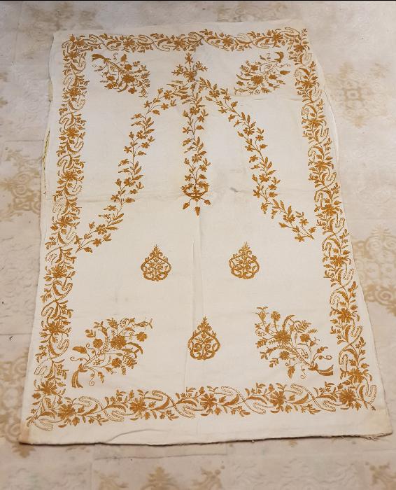 OSMANLI DÖNEMİ SUZENİ İŞÇİLİKLİ SECCADE