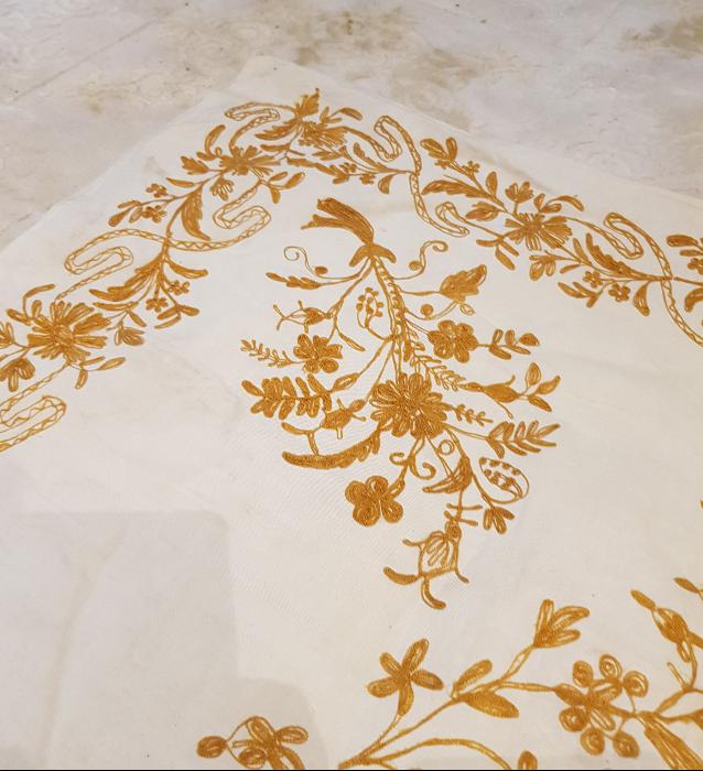 OSMANLI DÖNEMİ SUZENİ İŞÇİLİKLİ SECCADE