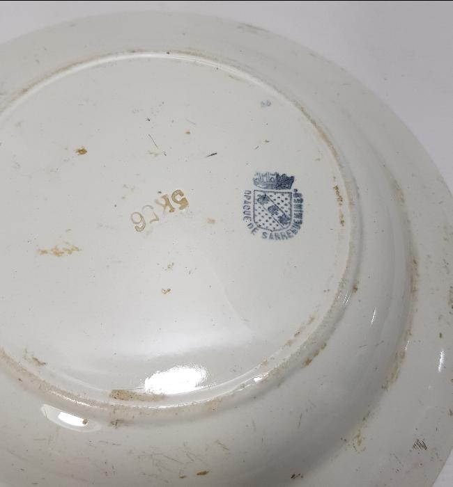 OSMANLI PAZARI ÇİÇEKLİ PORSELEN TABAK 