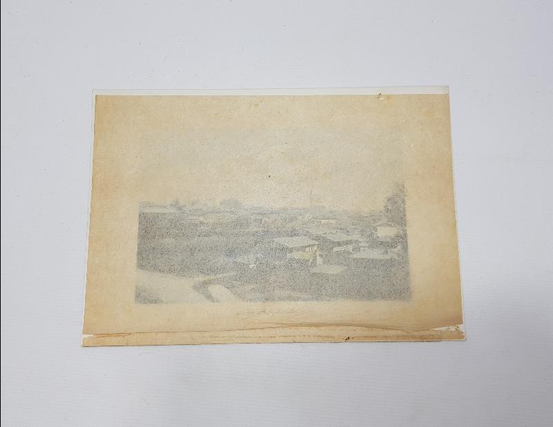 OSMANLICA GRAVÜR: BURSA İNEGÖL KAZASININ ŞARKDAN MANZARASI