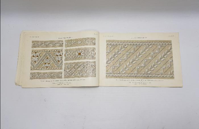 TEKSTİL TARİHİ:  1910 TARİHLİ TÜRK NAKIŞLARI KİTABI - TURKISH EBROIDERIES BOOK