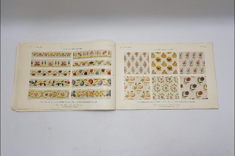 TEKSTİL TARİHİ:  1910 TARİHLİ TÜRK NAKIŞLARI KİTABI - TURKISH EBROIDERIES BOOK