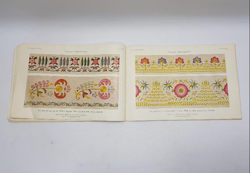 TEKSTİL TARİHİ:  1910 TARİHLİ TÜRK NAKIŞLARI KİTABI - TURKISH EBROIDERIES BOOK