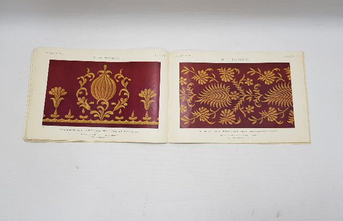TEKSTİL TARİHİ:  1910 TARİHLİ TÜRK NAKIŞLARI KİTABI - TURKISH EBROIDERIES BOOK
