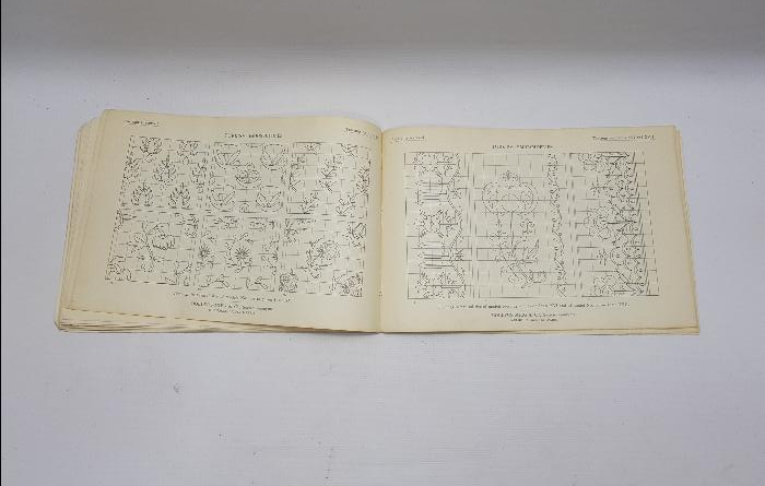 TEKSTİL TARİHİ:  1910 TARİHLİ TÜRK NAKIŞLARI KİTABI - TURKISH EBROIDERIES BOOK