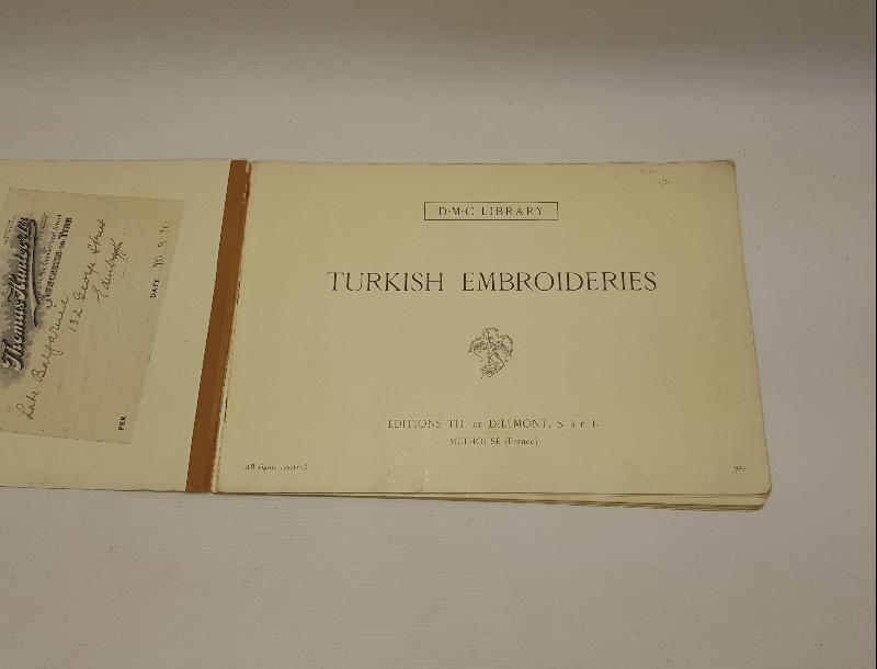TEKSTİL TARİHİ:  1910 TARİHLİ TÜRK NAKIŞLARI KİTABI - TURKISH EBROIDERIES BOOK